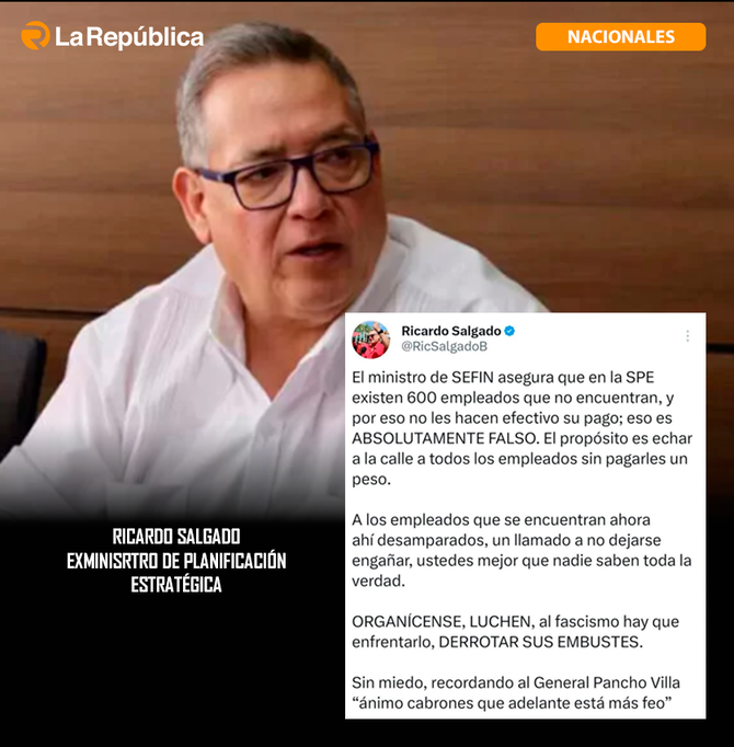 El ministro de SEFIN asegura que en la SPE existen 600 empleados que no encuentran, y por eso no les hacen efectivo su pago; eso es ABSOLUTA - Cover Image